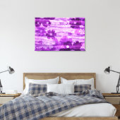 Toile Violet Floral Vintage (Insitu(Chambre))