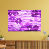 Toile Violet Floral Vintage (Insitu(Salon))