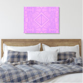 Toile VIOLET LACE - Digital Fractal Art - (Insitu(Chambre))