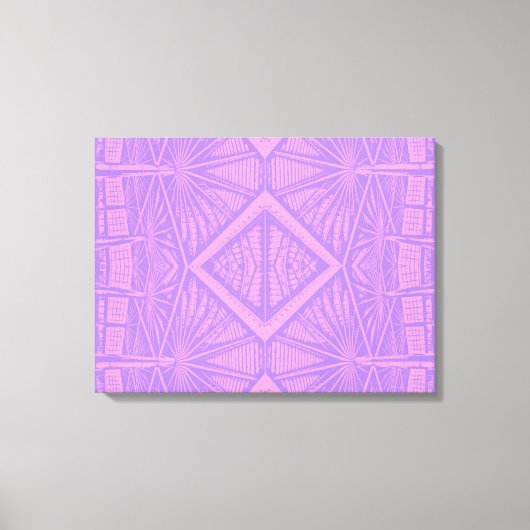 Toile VIOLET LACE - Digital Fractal Art - (Recto)