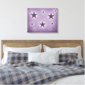 Toile Violet Stars in the Night Sky Canvas Imprimer (Insitu(Chambre))