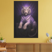 Toile Violet Thunder Throne White Tiger – Sovereign Aura (Insitu(Salon))