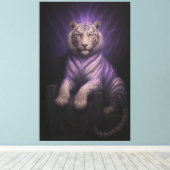 Toile Violet Thunder Throne White Tiger – Sovereign Aura (Insitu (Plancher de Bois))