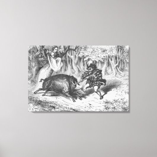 Toile Violette et Ourson (Recto)