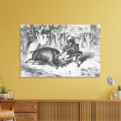 Toile Violette et Ourson (Insitu(Salon))