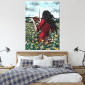 Toile Violette Lady Imprimer Sonate Été (Insitu(Chambre))