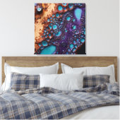 Toile violette Turquoise (Insitu(Chambre))
