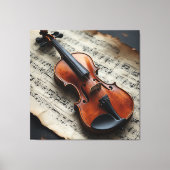 Toile Violon et partition (Recto)