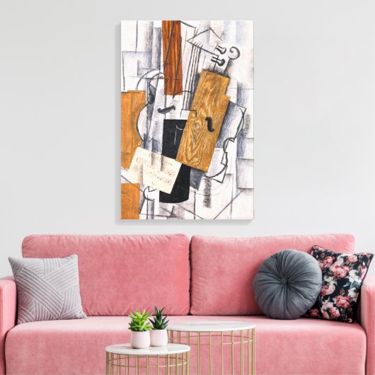 Toile Violon et Partition | Georges Braque | (Insitu(Salon))