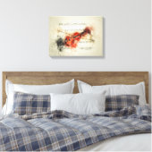 Toile Violon et Partition Vintage (Insitu(Chambre))