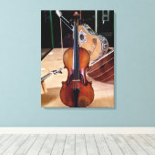 Toile Violon, par Stradivari, Cremona, 1699 (photo; (Insitu (Plancher de Bois))