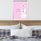 Toile Violon Rose Blush (Insitu(Chambre))
