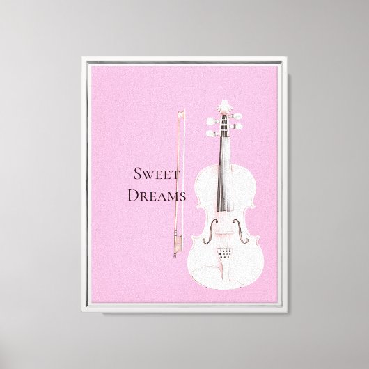 Toile Violon Rose Blush (Recto)