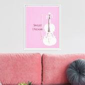 Toile Violon Rose Blush (Insitu(Salon))