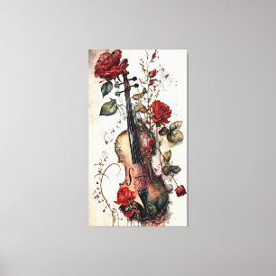 Toile Violon, Rose, Notes