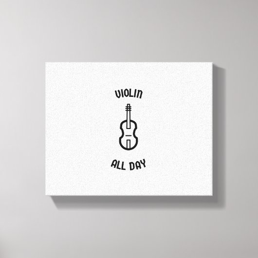Toile Violon toute la journée (Recto)