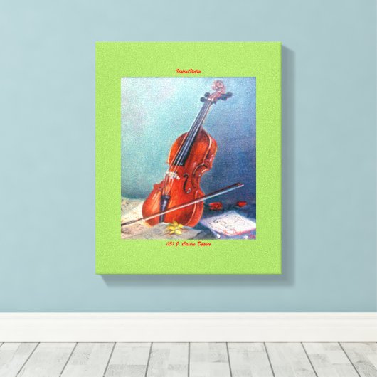 Toile Violon/Violon (Insitu (Plancher de Bois))