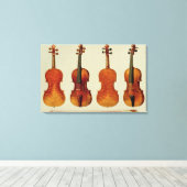 Toile Violons (LtoR) : l'Alard d'Antonio Stradivariu (Insitu (Plancher de Bois))