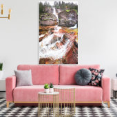 Toile Virginia Falls - Parc national des Glaciers (Insitu(Salon))