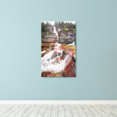 Toile Virginia Falls - Parc national des Glaciers (Insitu (Plancher de Bois))