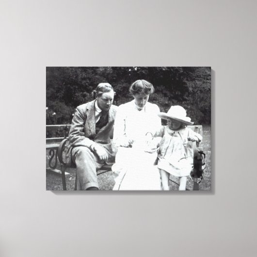 Toile Virginia Woolf avec Clive et Julian Bell, 1910 (Recto)