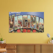 Toile Virginie (Pommes/Fleurs) - Scènes de grandes lettr (Insitu(Salon))