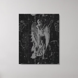 Toile Virgo Constellation Hevelius 1690 Vintage