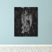 Toile Virgo Constellation Hevelius 1690 Vintage (Insitu (Plancher de Bois))