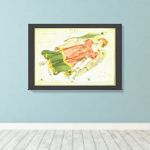 Toile Virgo Virgin Vintage Constellation Urania le miroi (Insitu (Plancher de Bois))