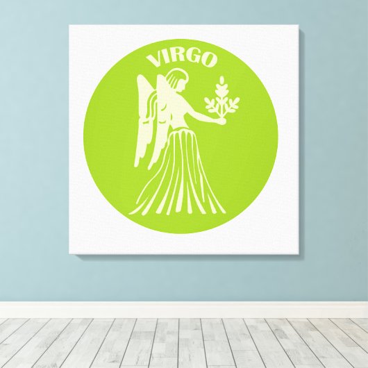 Toile Virgo, Zodiac Sign, Horoscope, Astrology (Insitu (Plancher de Bois))