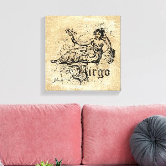 Toile Virgo Zodiac vintage (Insitu(Salon))