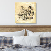 Toile Virgo Zodiac vintage (Insitu(Chambre))