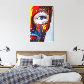 Toile Visage Abstrait Coloré Art (Insitu(Chambre))