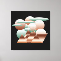 Visage Alien dans l'art spatial abstrait