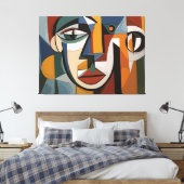 Toile Visage artistique abstrait (Insitu(Chambre))