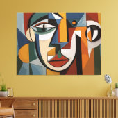 Toile Visage artistique abstrait (Insitu(Salon))
