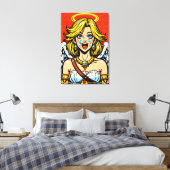 Toile Visage d'ange_PopART (Insitu(Chambre))