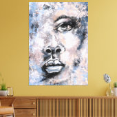 Toile Visage de femme - Art Abstrait Peinture de style m (Insitu(Salon))
