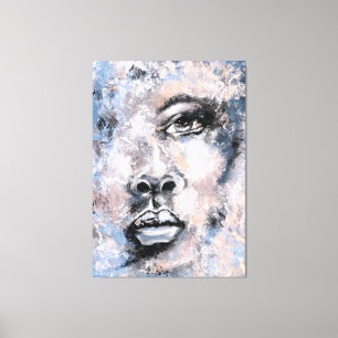 Toile Visage de femme - Art Abstrait Peinture de style m
