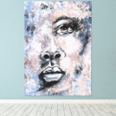 Toile Visage de femme - Art Abstrait Peinture de style m (Insitu (Plancher de Bois))