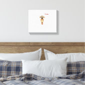 Toile visage de girafe à tête explosante  (Insitu(Chambre))