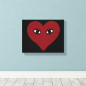 Toile Visage du coeur (Insitu (Plancher de Bois))