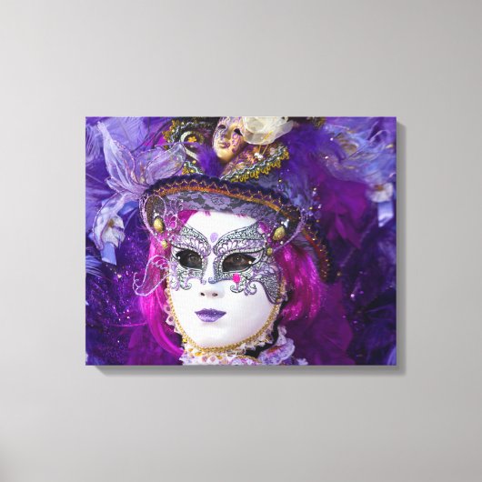 Toile Visage d'un costume de carnaval, Venise (Recto)
