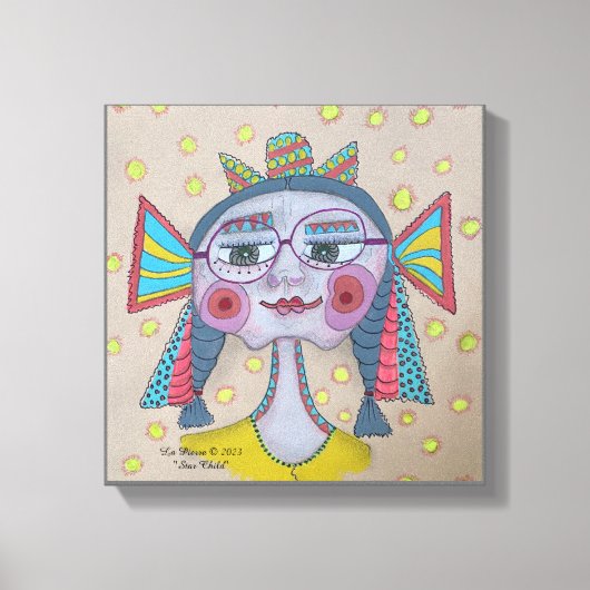 Toile Visage fantaisiste "Star Child" (Recto)