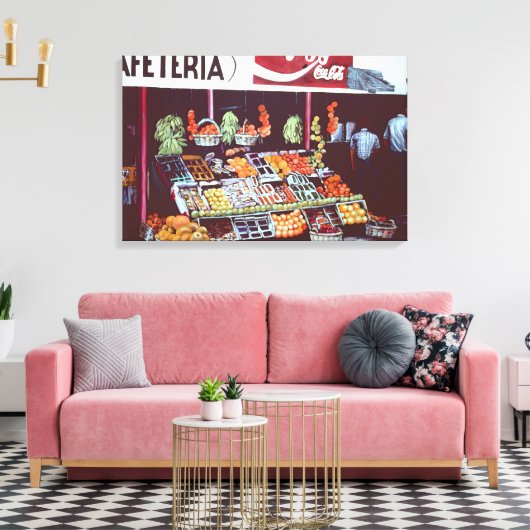 Toile Visage Moderne Sur Un Commerce Intemporel, Jéricho (Insitu(Salon))