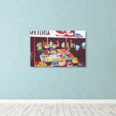 Toile Visage Moderne Sur Un Commerce Intemporel, Jéricho (Insitu (Plancher de Bois))