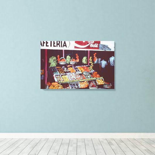 Toile Visage Moderne Sur Un Commerce Intemporel, Jéricho (Insitu (Plancher de Bois))