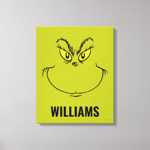 Toile Visage personnalisé de Noël volé par Grinch