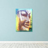 Toile visage serene buddha (Insitu (Plancher de Bois))