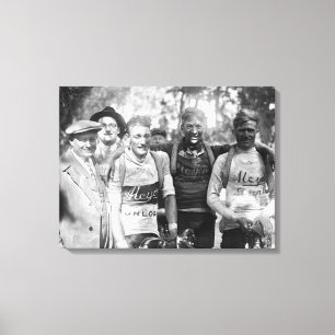 Toile Visages boueux Tour de France 1928 Après l'étape 1